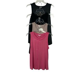 MAURICES Women’s Pullover Tank Tops Sz XS Lot/4 Multi Colors Stretch